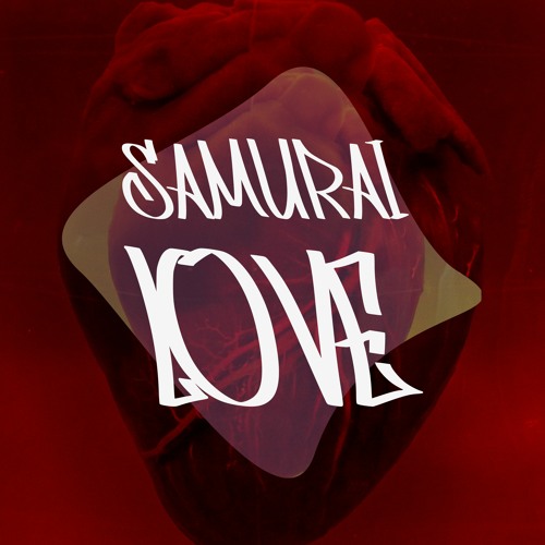 Capa do single Samurai Love — coração vermelho sobre fundo escuro